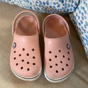 Pink Crocs Girls 12/13
